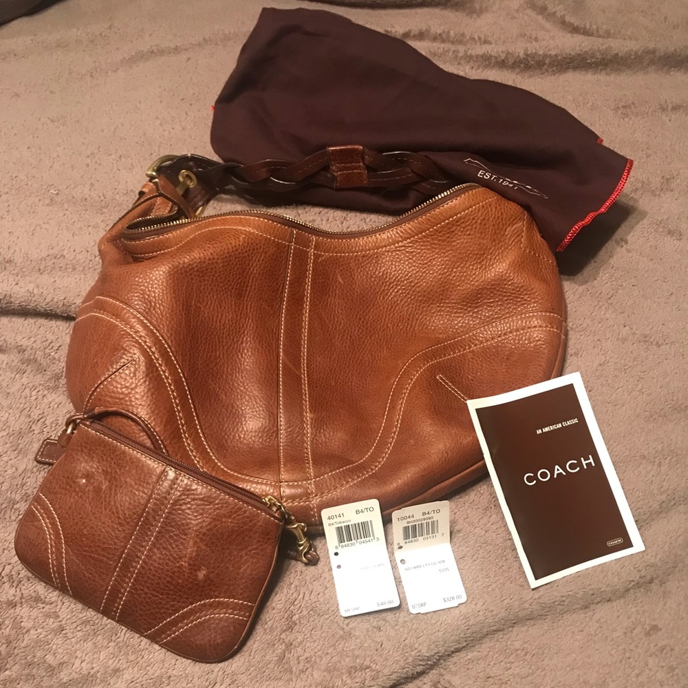 Coach Soho BRD Leather Hobo w/ wristlet